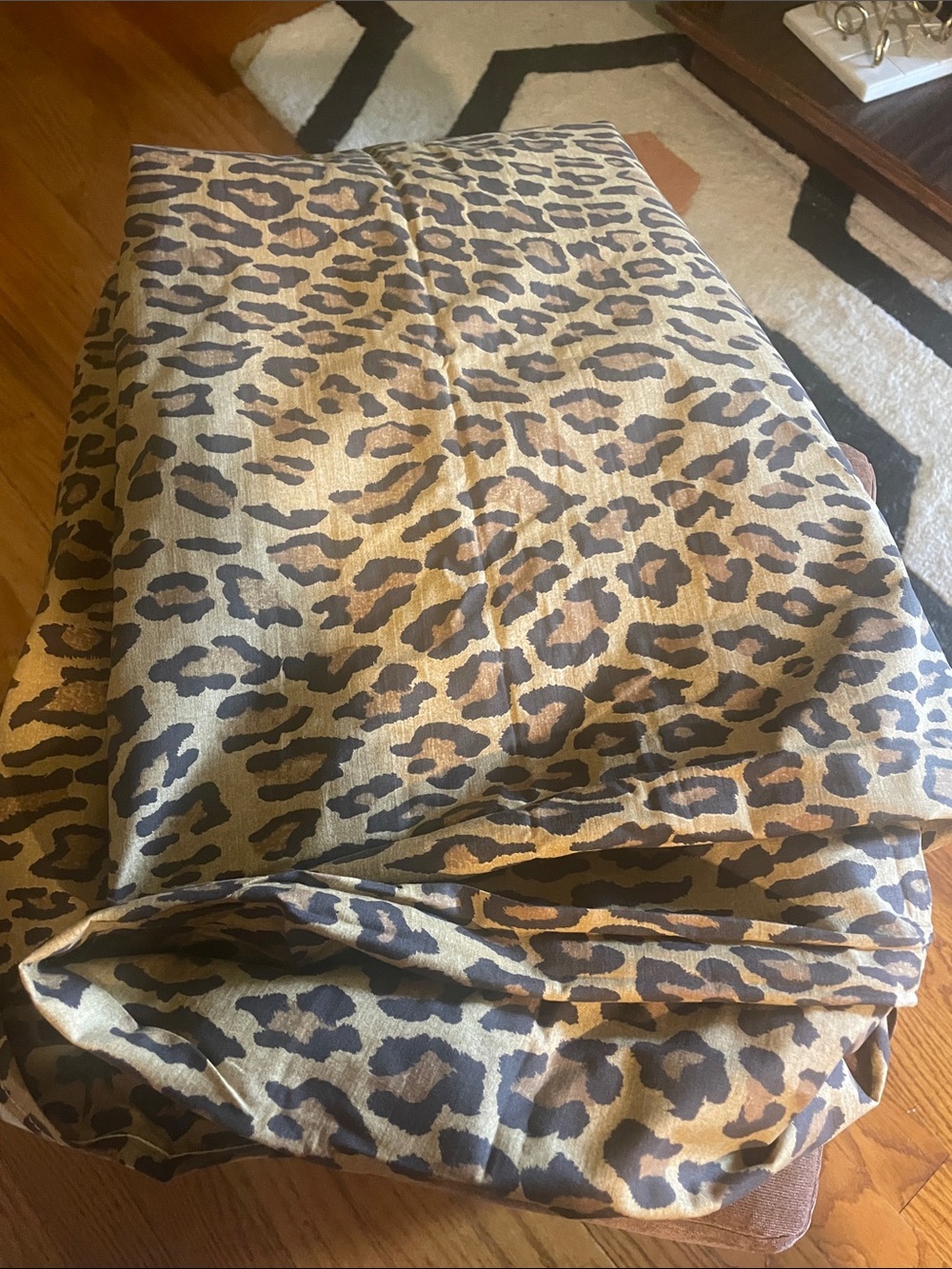 Ralph Lauren Home Full Leopard Print Flat Sheet